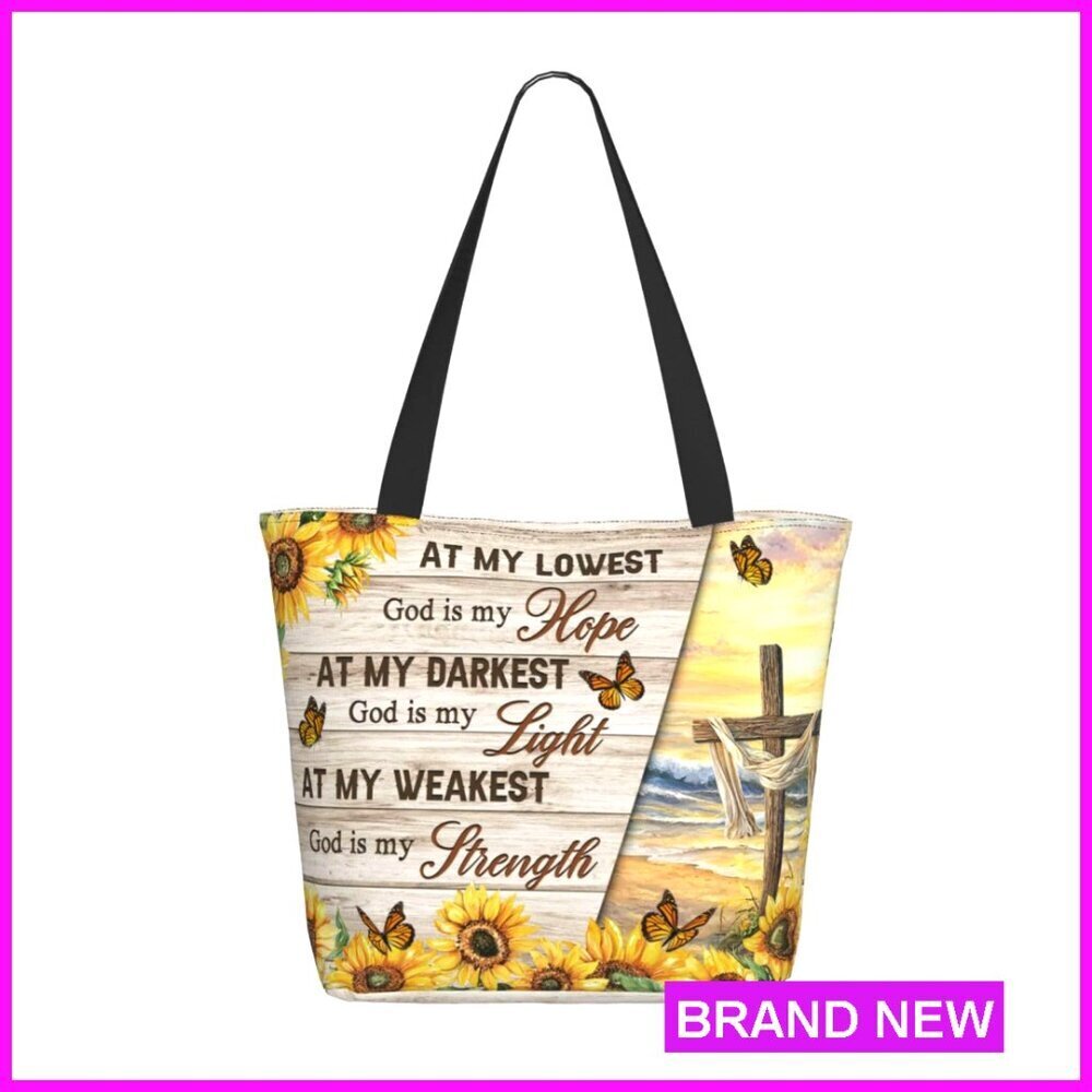 Large Capacity Zippered Tote Bag for Work Travel Groceries Everyday Carry